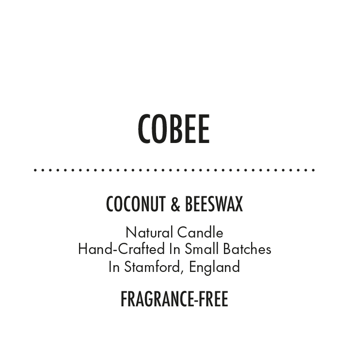 Fragrance-Free CoBee - Luxury Coconut and Beeswax Candle (150g Net)
