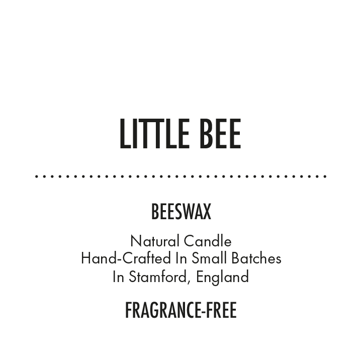 Little Bee (Fragrance Free) Mini Beeswax Candle (75g Net)