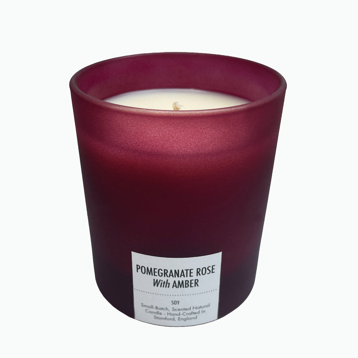 Pomegranate Rose With Amber - Scented Soy Candle