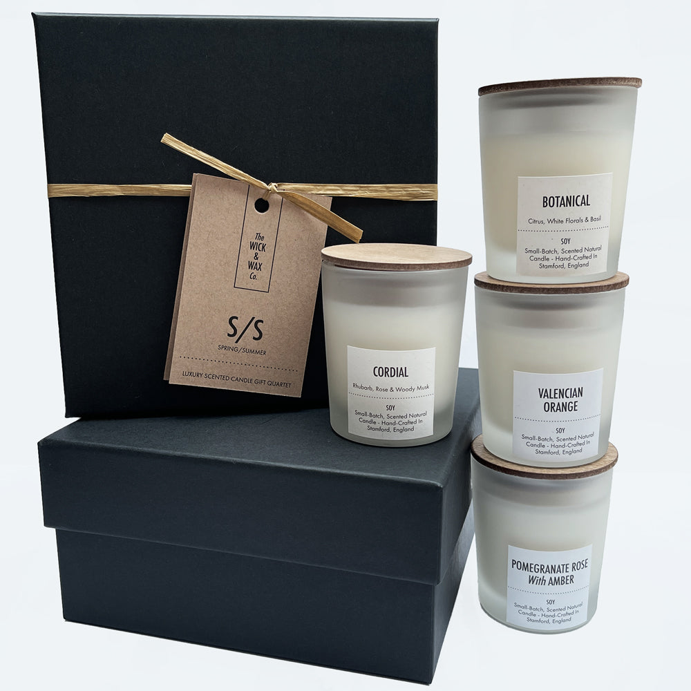 S/S Gift Set - Luxury Scented Candle Gift Quartet | 4 x 75g Net